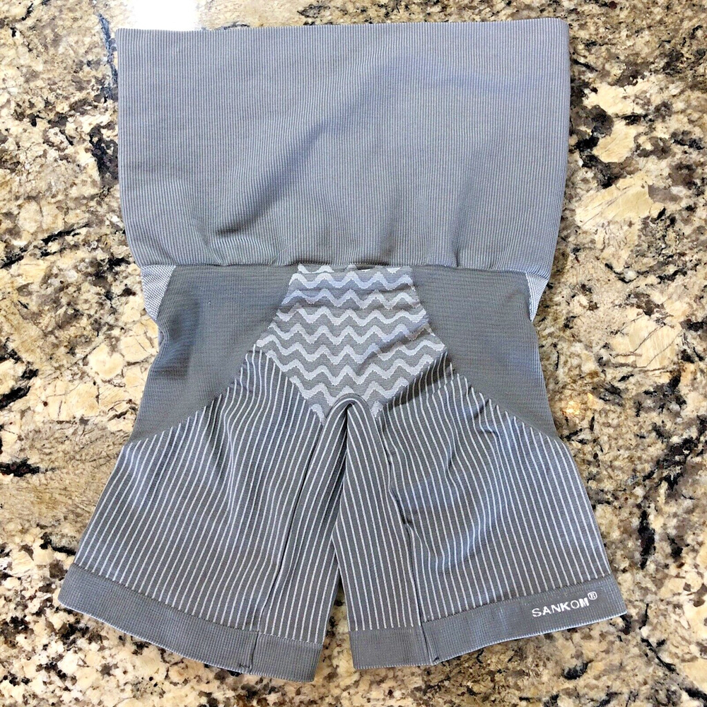 Size L - XL Sankom Slimming Sharper Womens Under Garment Compression Bamboo Grey